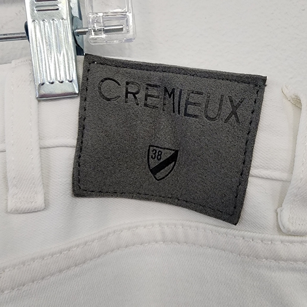 Cremieux Men's White Denim Jeans Pants Comfort Stretch Straight leg, sz 38 X 32 - Picture 4 of 10
